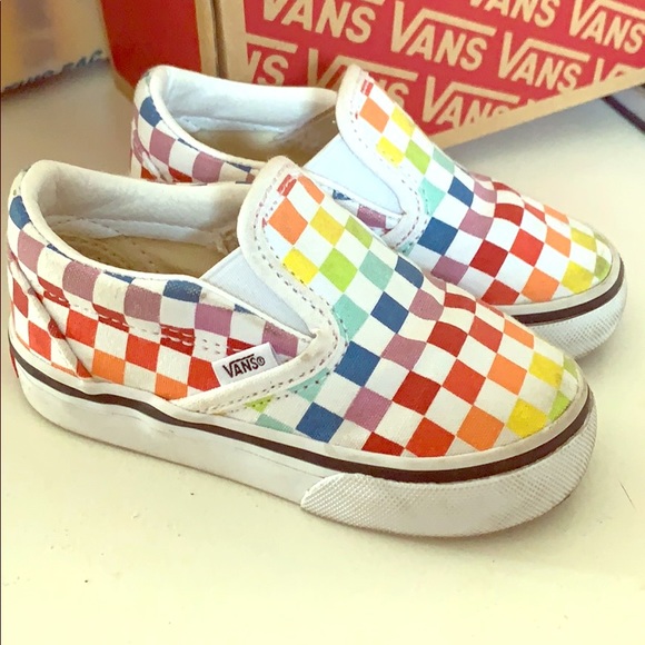 rainbow vans size 6